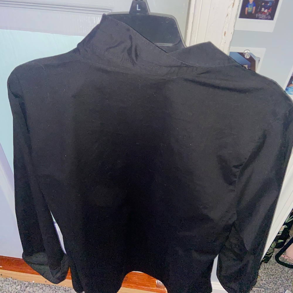 Black Button Up Top